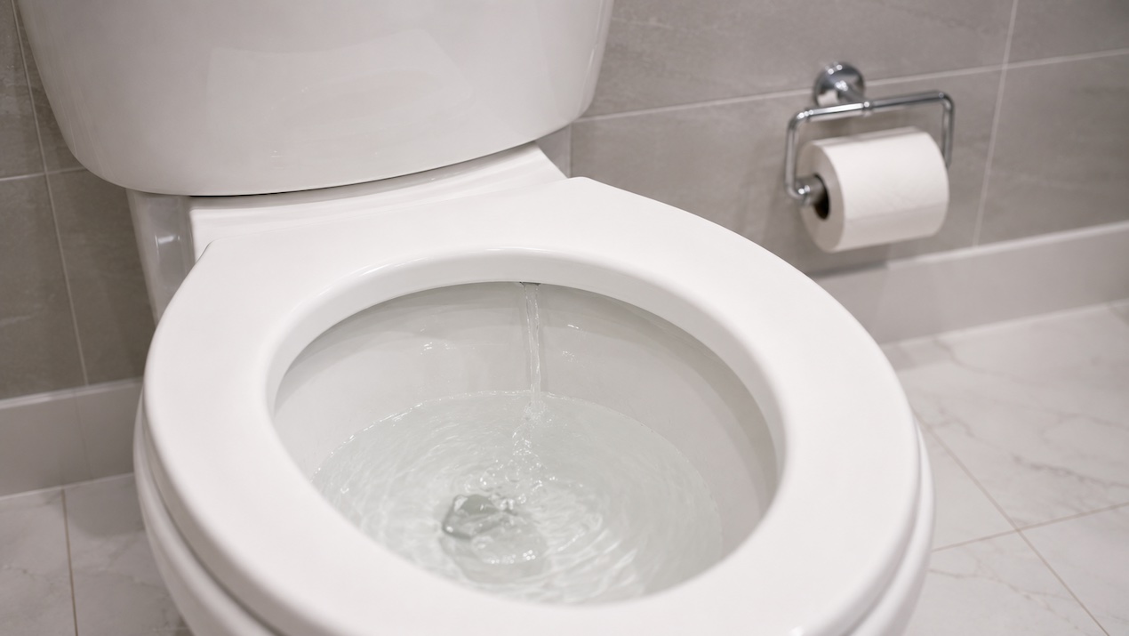 broken toilet