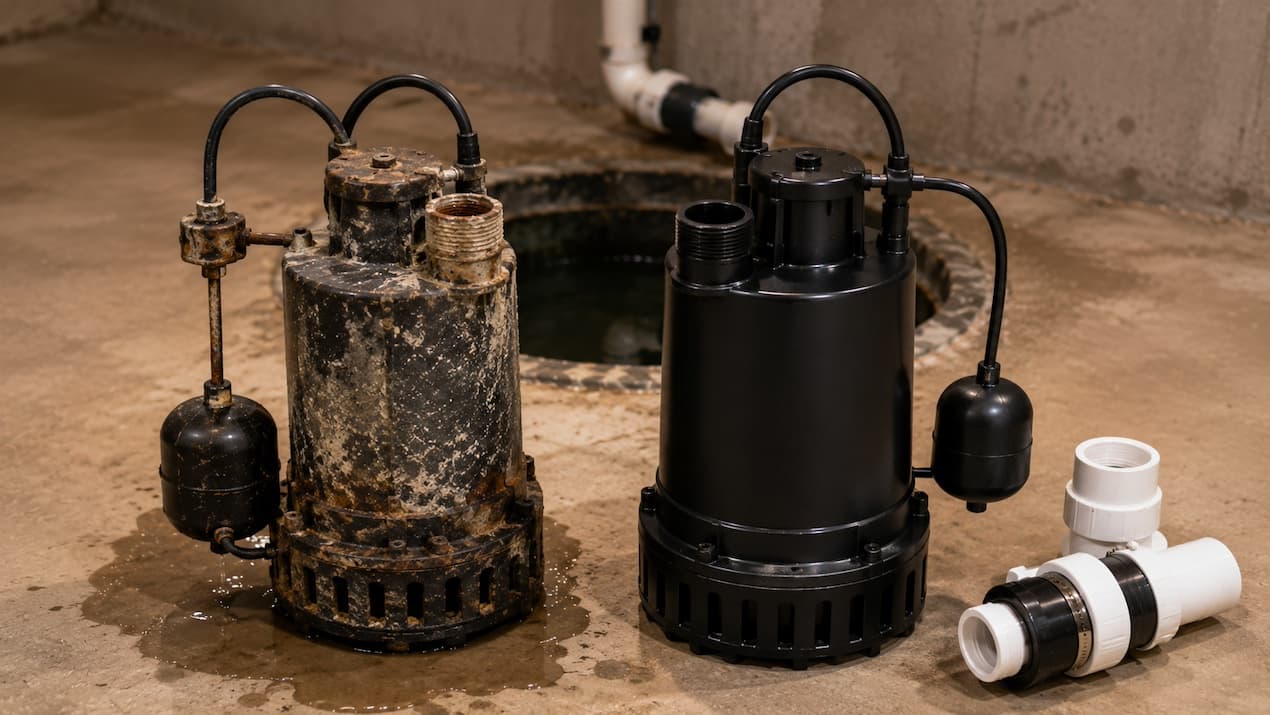 sump pump replacement